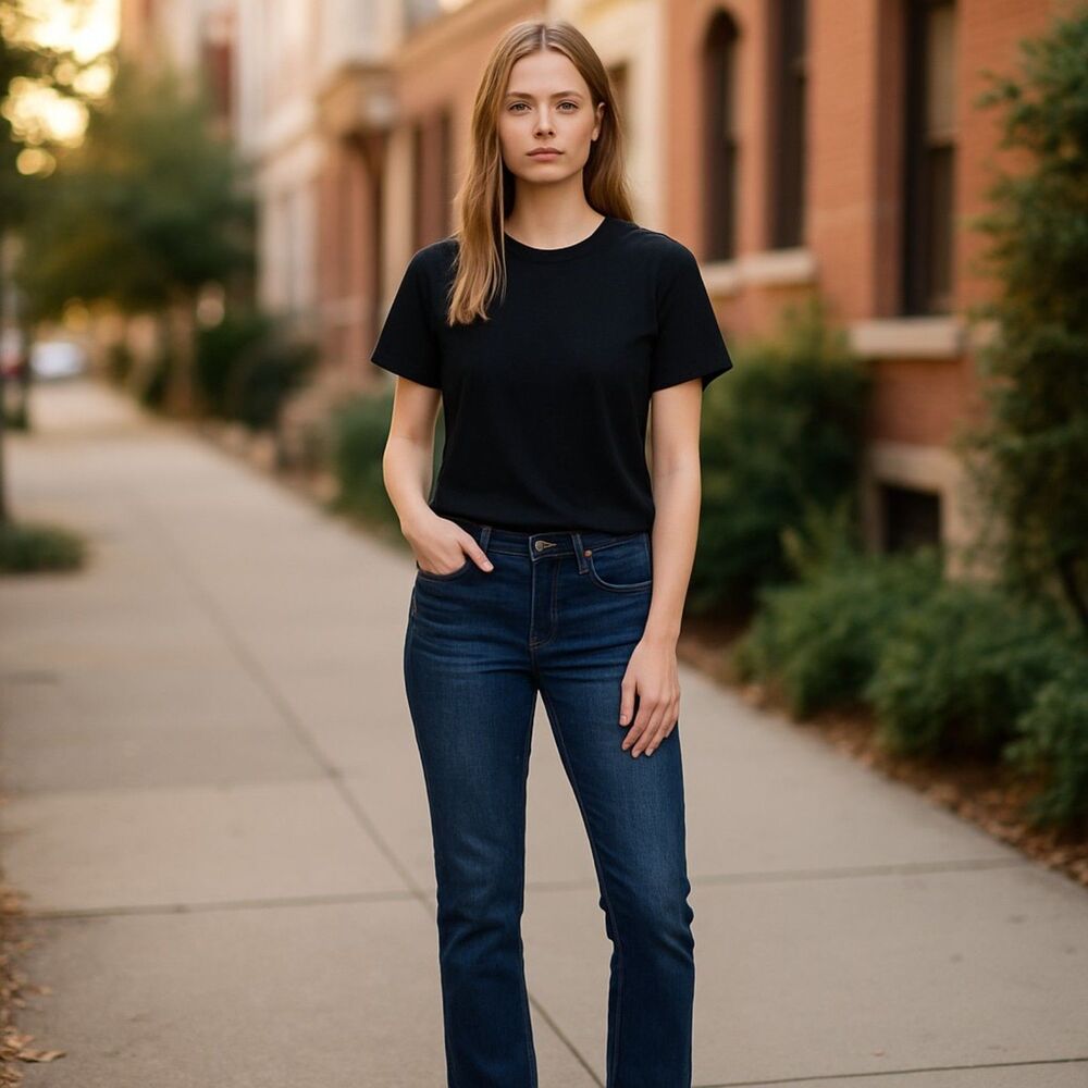 Womens LEES Straight Legged/Reg Fit Mid Rise Jeans Size 6M